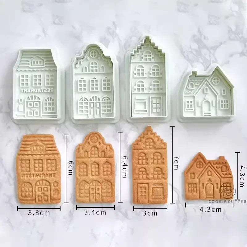 4 emporte pièces maison pain d'épice craquant