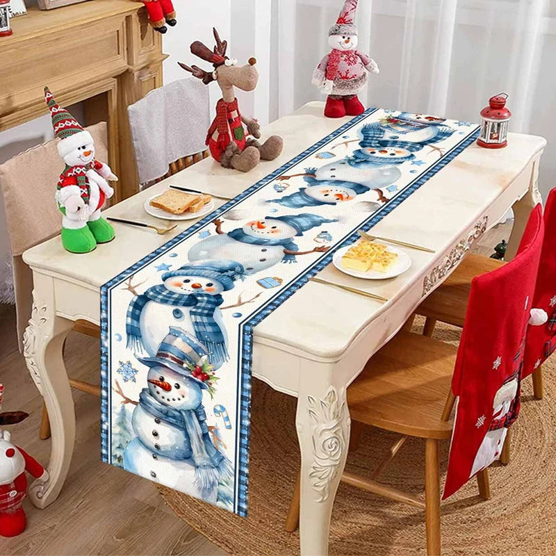 Chemin de Table Bonhomme de Neige joyeux