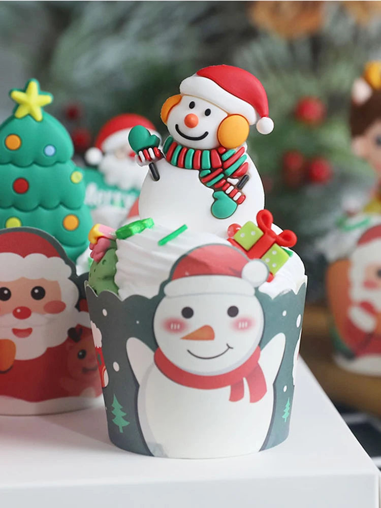 Caissettes de cupcake de Noël