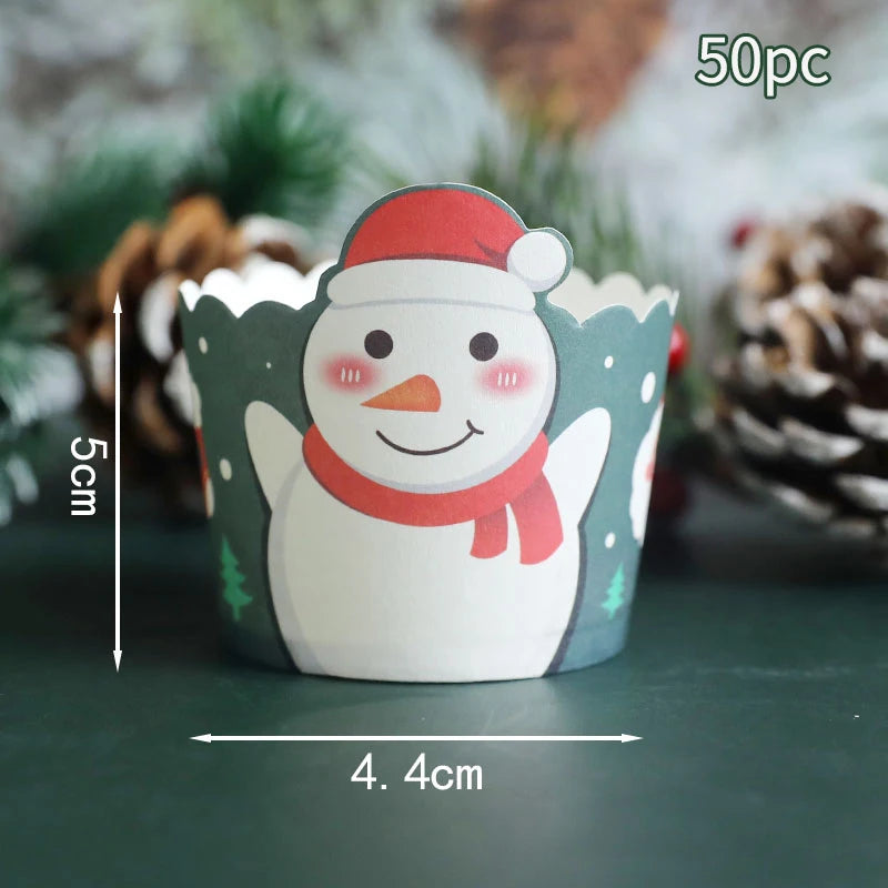 Caissettes de cupcake de Noël