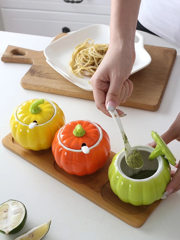 Les 3 citrouilles avec cuillères