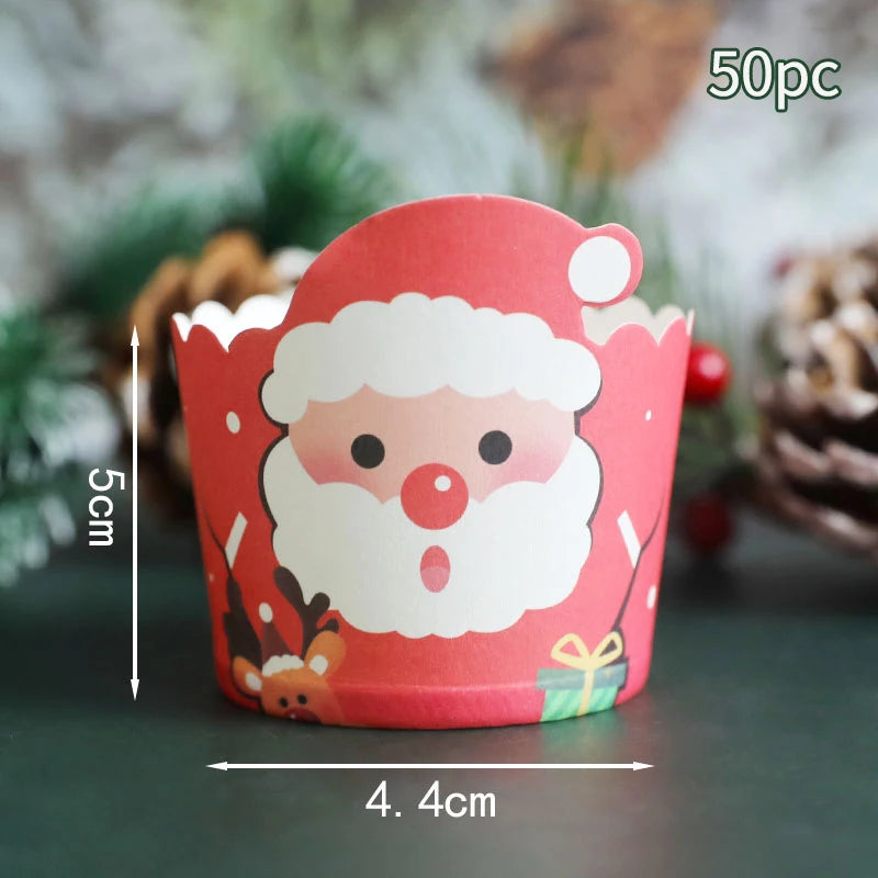 Caissettes de cupcake de Noël