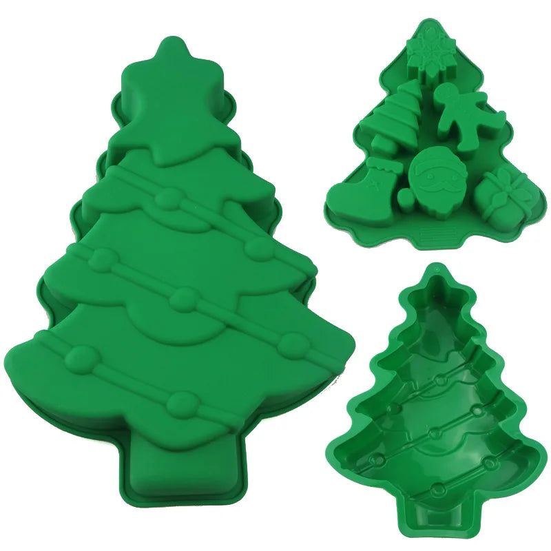 Moule à gâteau forme arbre de Noël silicone