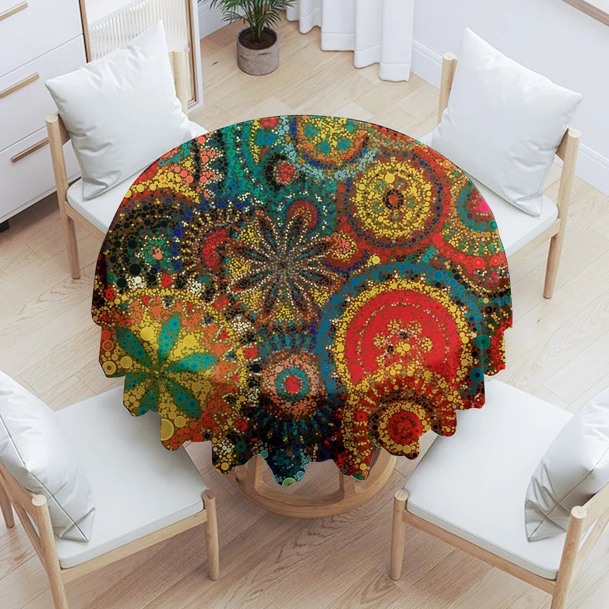Nappe ronde florale bohême 150m