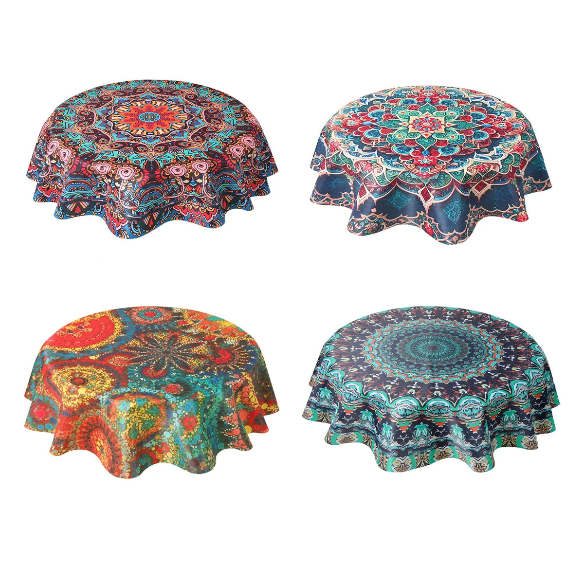 Nappe ronde florale bohême évasion