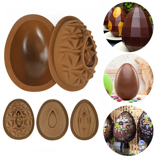Grand moule forme oeuf de pâques 3D