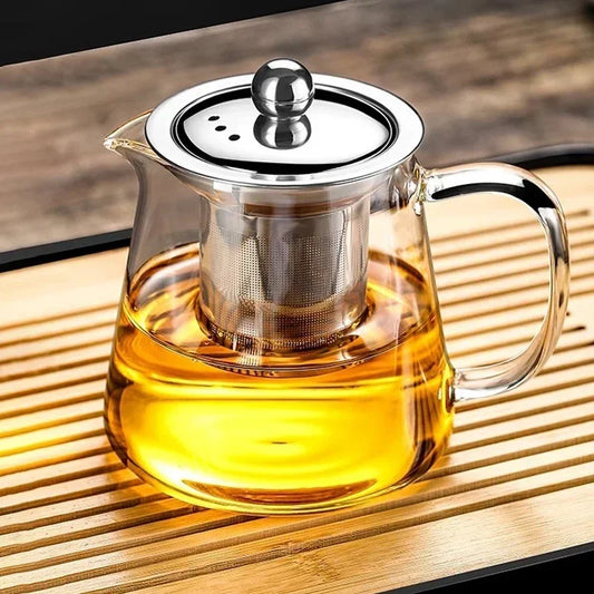théière en verre résistante