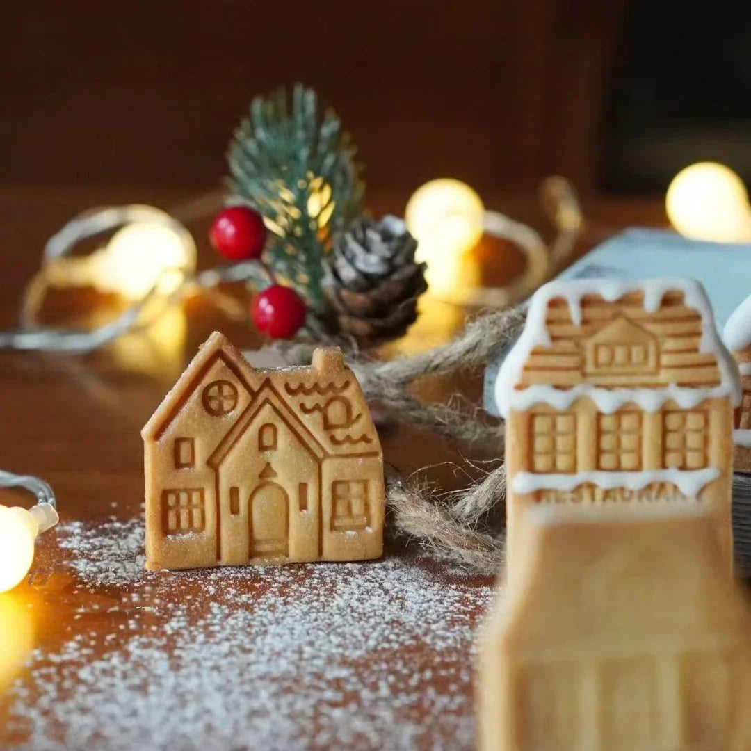 4 Emporte pièces maison pain d'épice