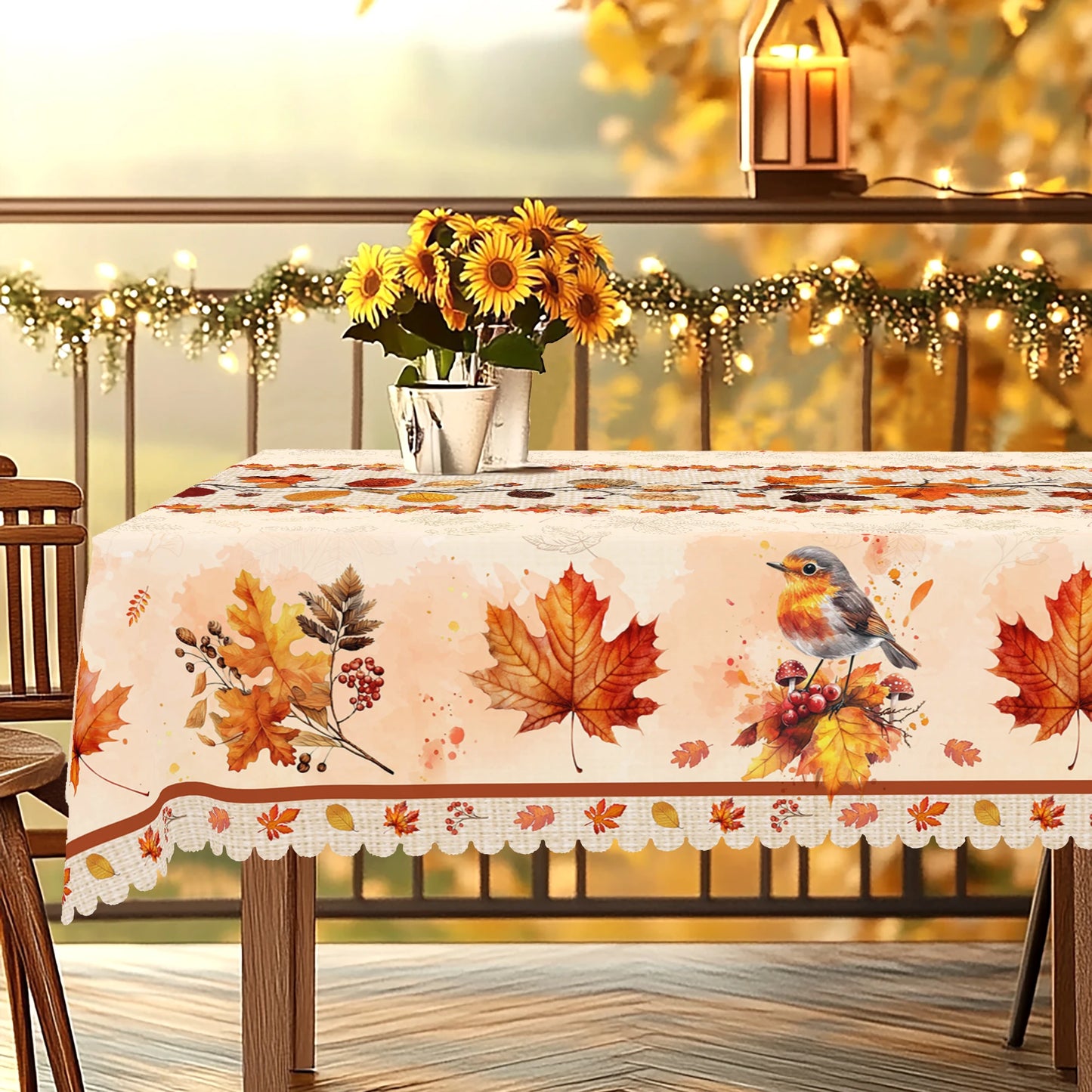 Nappe ronde automnale