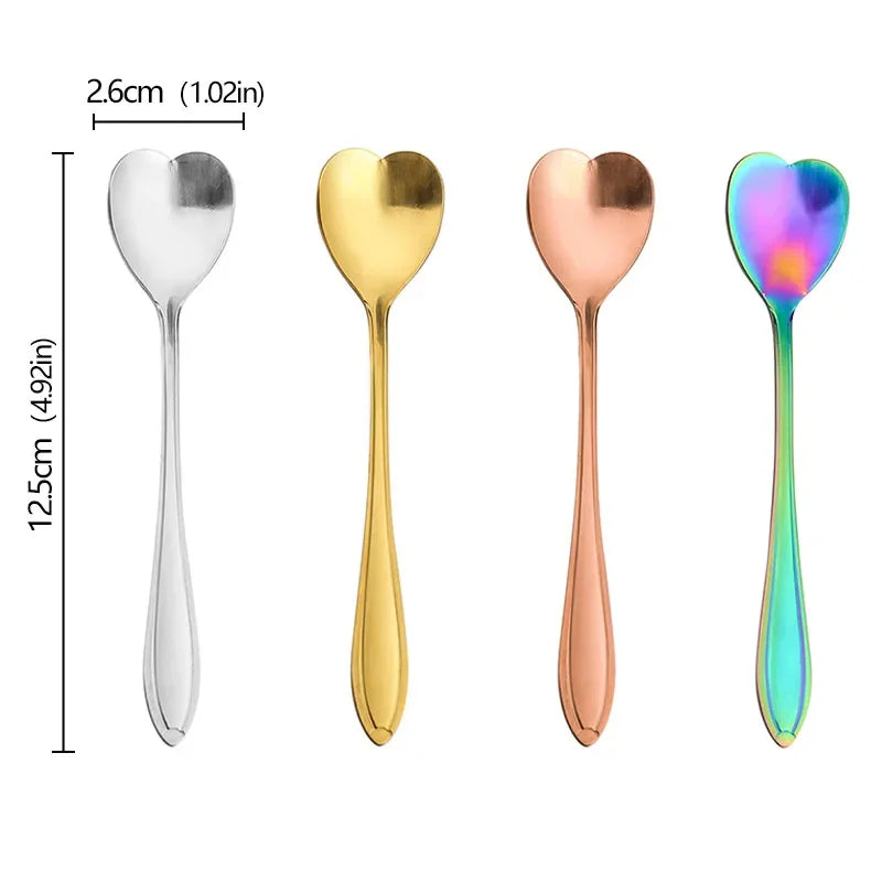 4 cuillère à café forme de fleur