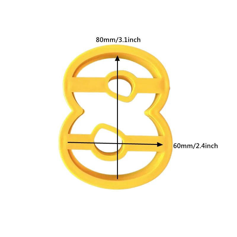 Emporte-pièces chiffres de 8cm