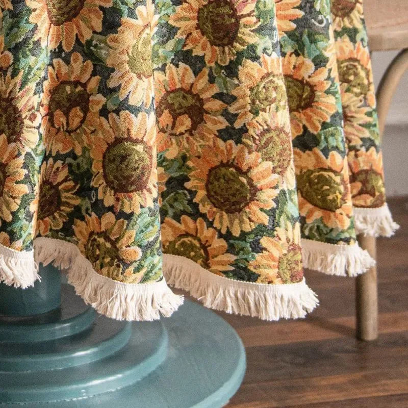 Nappe ronde tournesol