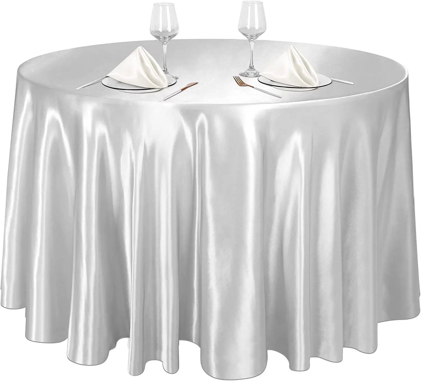 Nappe en satin ronde