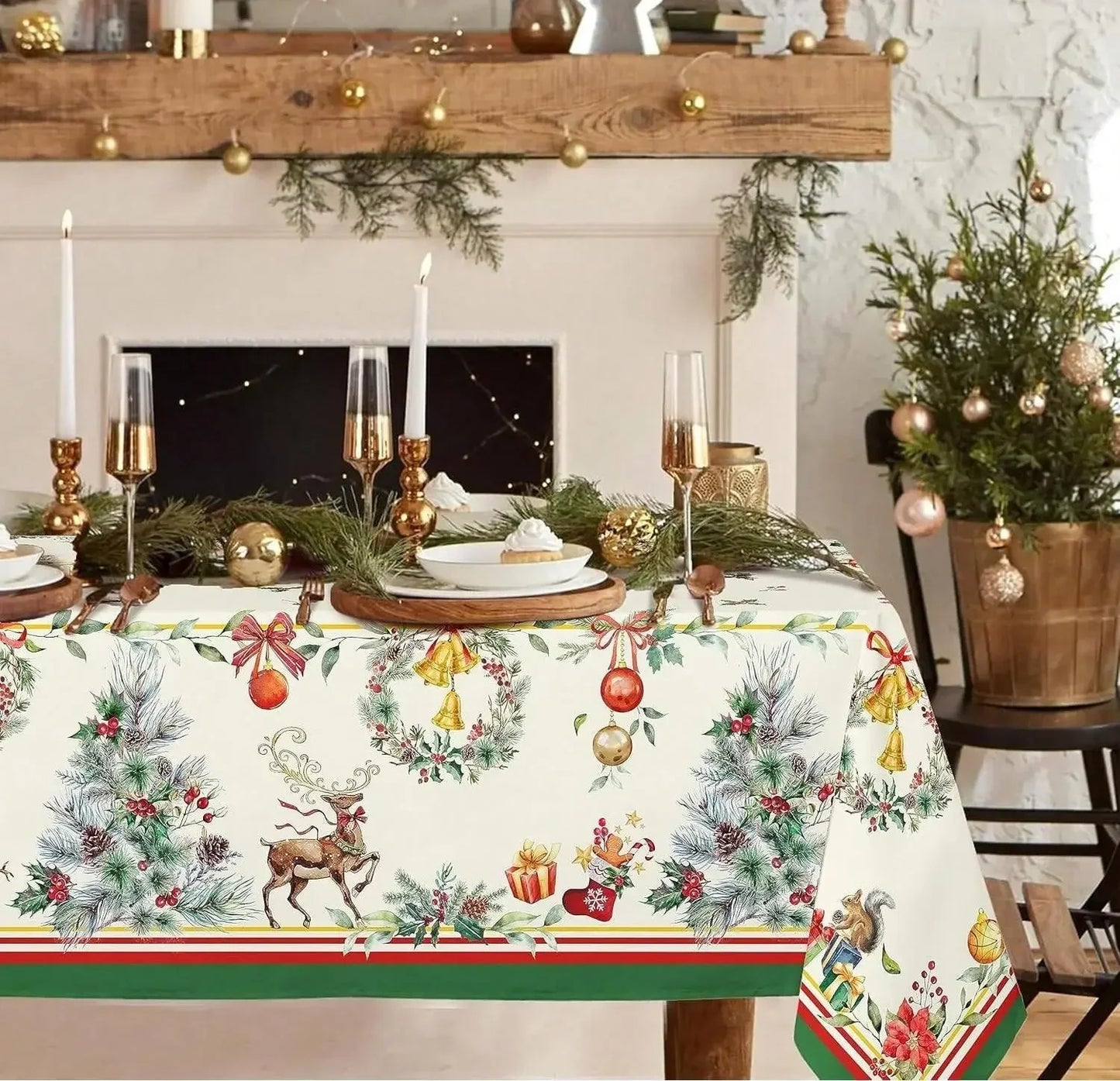 Nappe Carrée de Noël