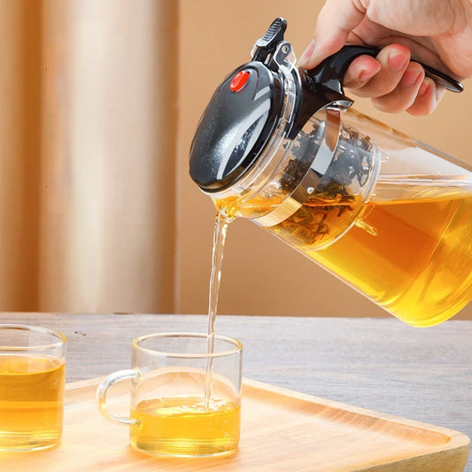 Théière avec infuseur en verre