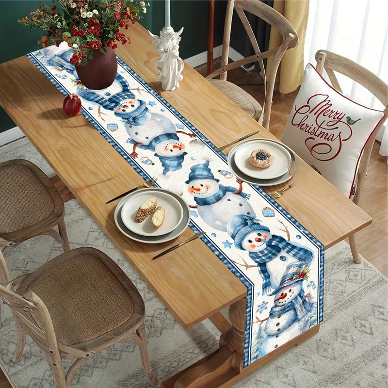 Chemin de Table Bonhommes de Neige