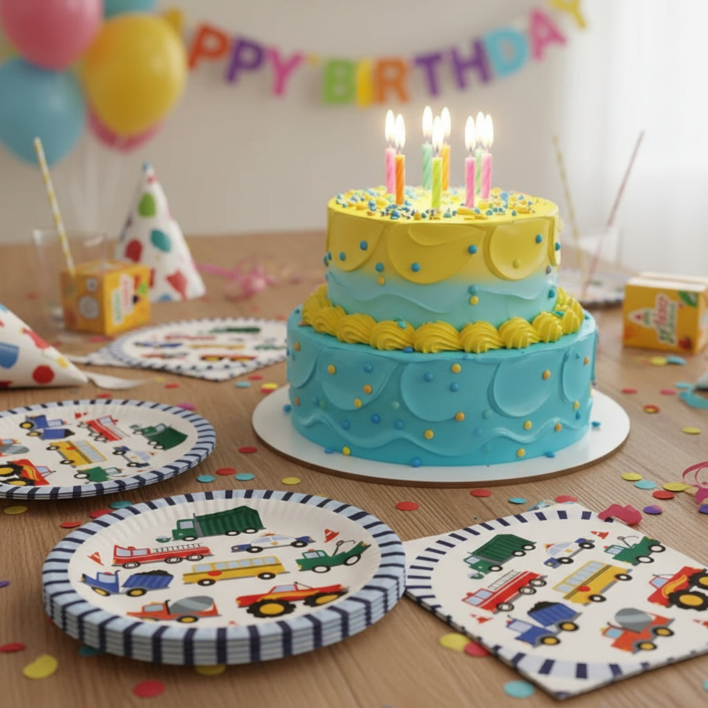Vaisselle chantier construction | Anniversaire Chantier