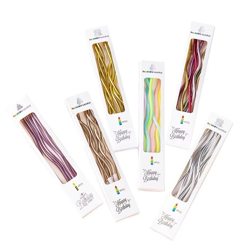 Décoration gateau Bougies longues et fines | Élégance