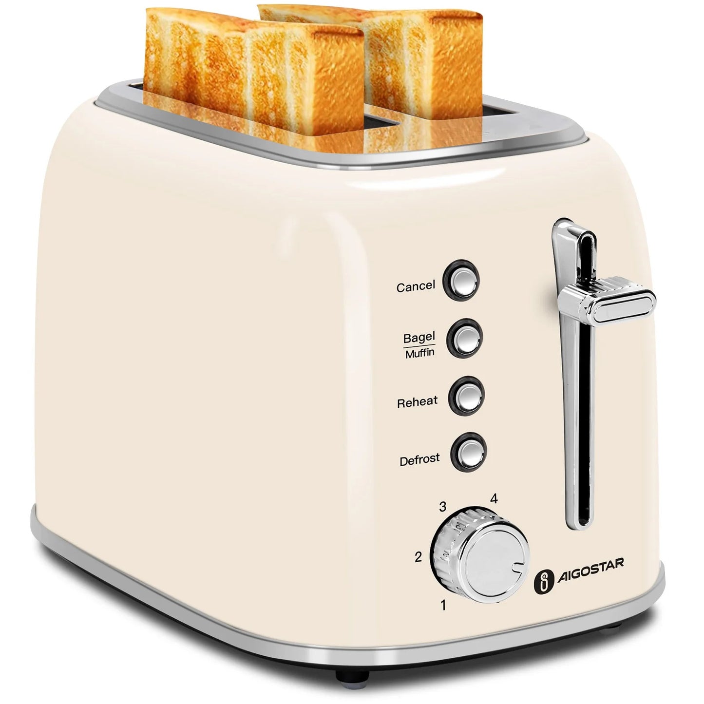 Grille pain rétro | Crème élégant 6 niveaux