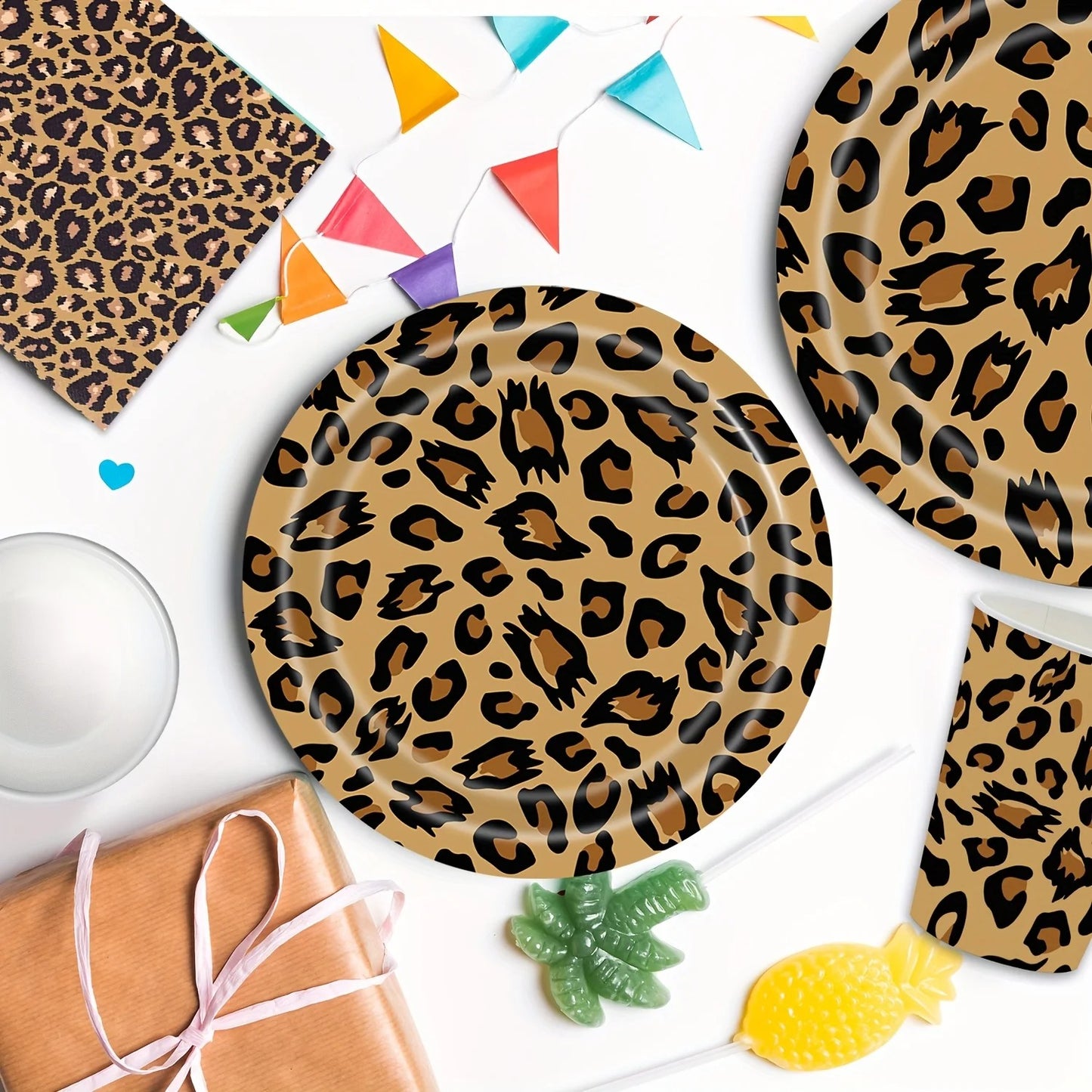 Ensemble vaisselle guépard | Jungle Party