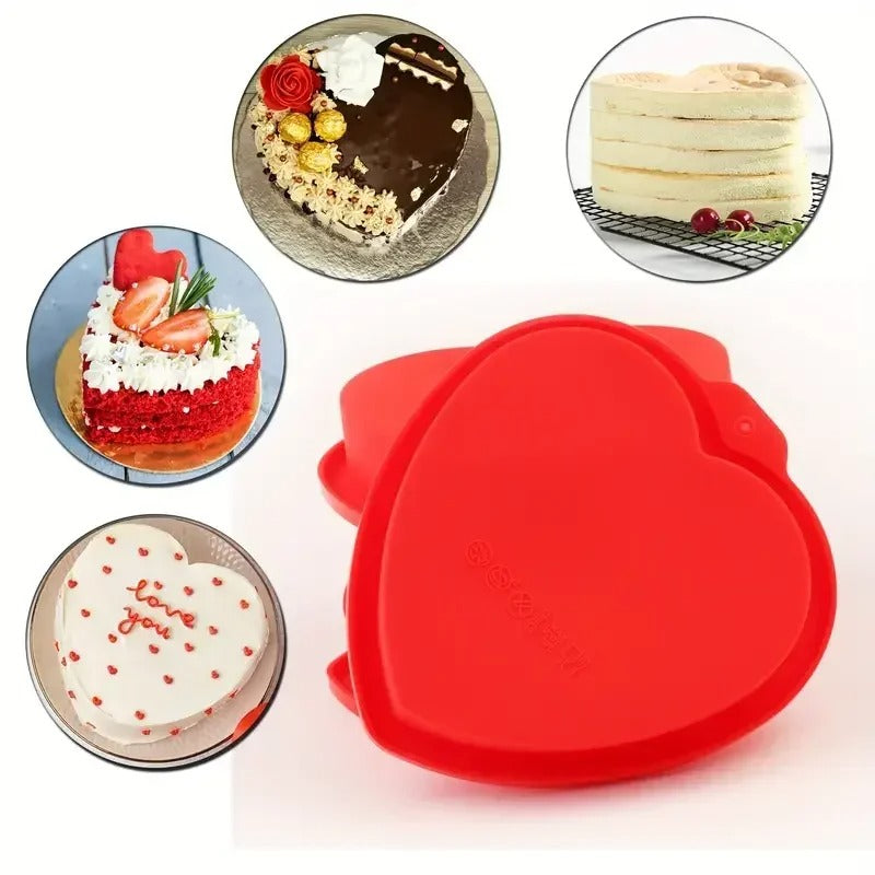 Moule à gâteau coeur silicone | Délice Artisanal
