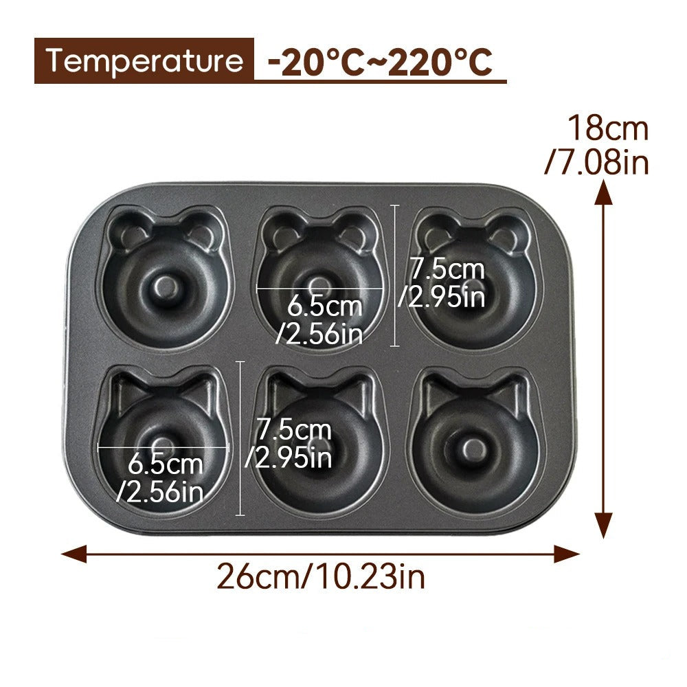 Moule à donuts chat et oursons | Kawaï Fun