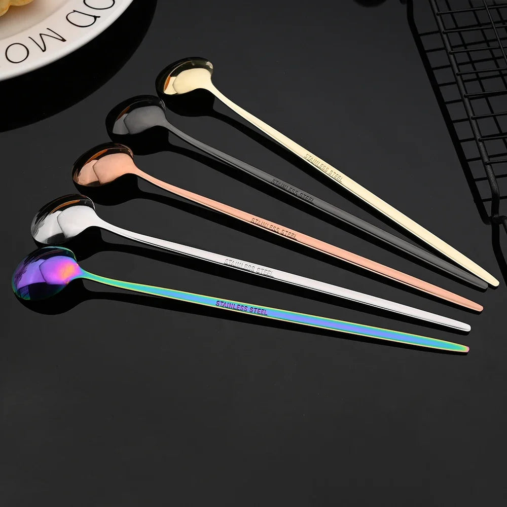 6 cuillères à thé multicolore