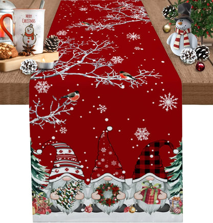 Le Chemin de Table des Gnomes rouge