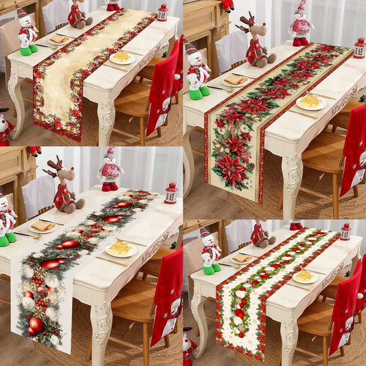 Chemin de table décoration de Noël élégance