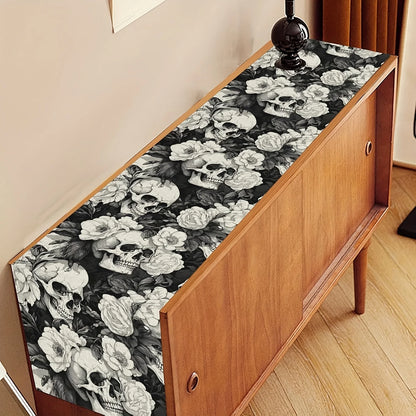 Chemin de table crâne gothique