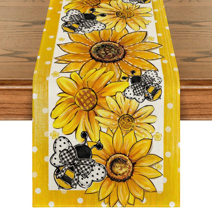 Chemin de Table Tournesol jaune