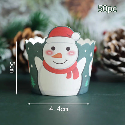 Caissettes de cupcake de Noël