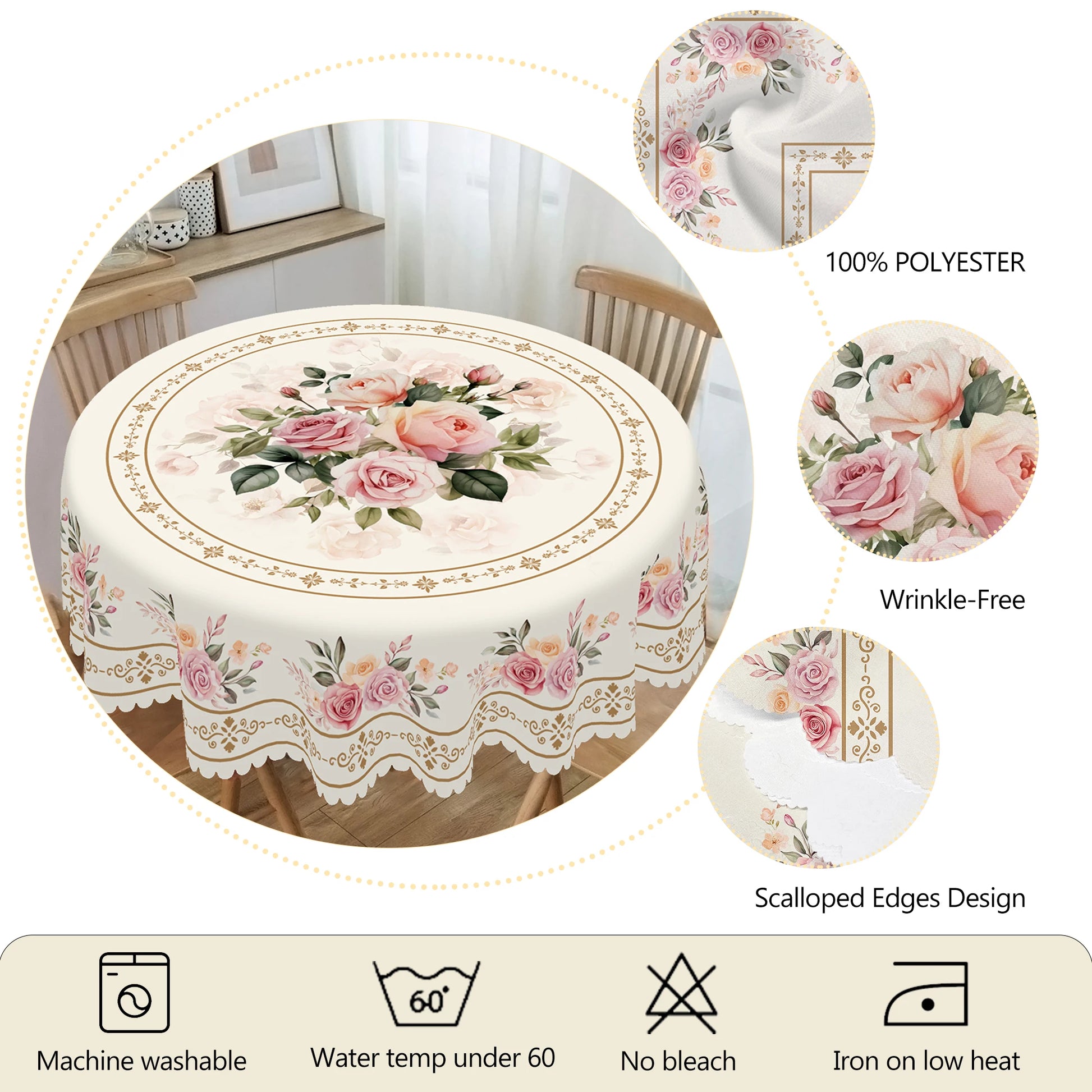 La Nappe Classique du Printemps Élégante