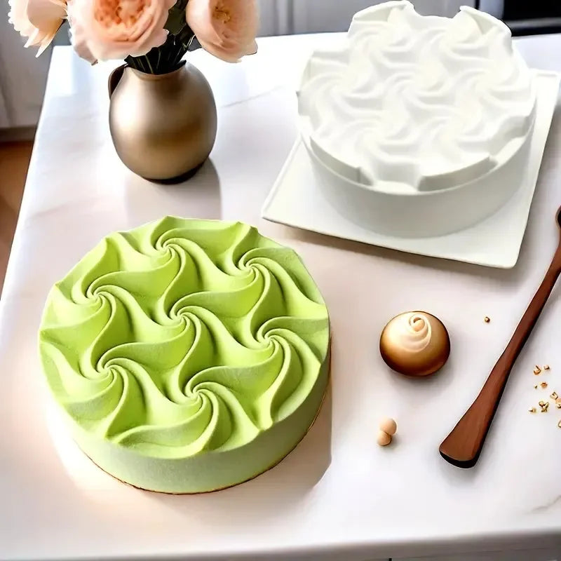 Moule rond fantaisiste en silicone élégance