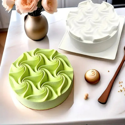 Moule rond fantaisiste en silicone élégance