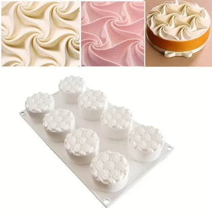 Moule rond fantaisiste en silicone cupcake