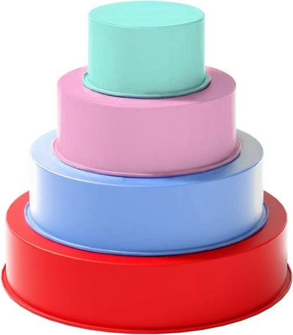 Moules ronds en silicone 4 couleurs