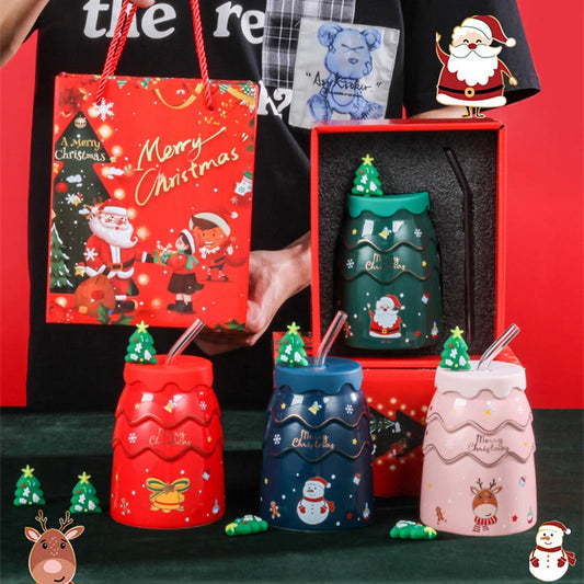 Mugs de Noël en céramique arbre de Noël