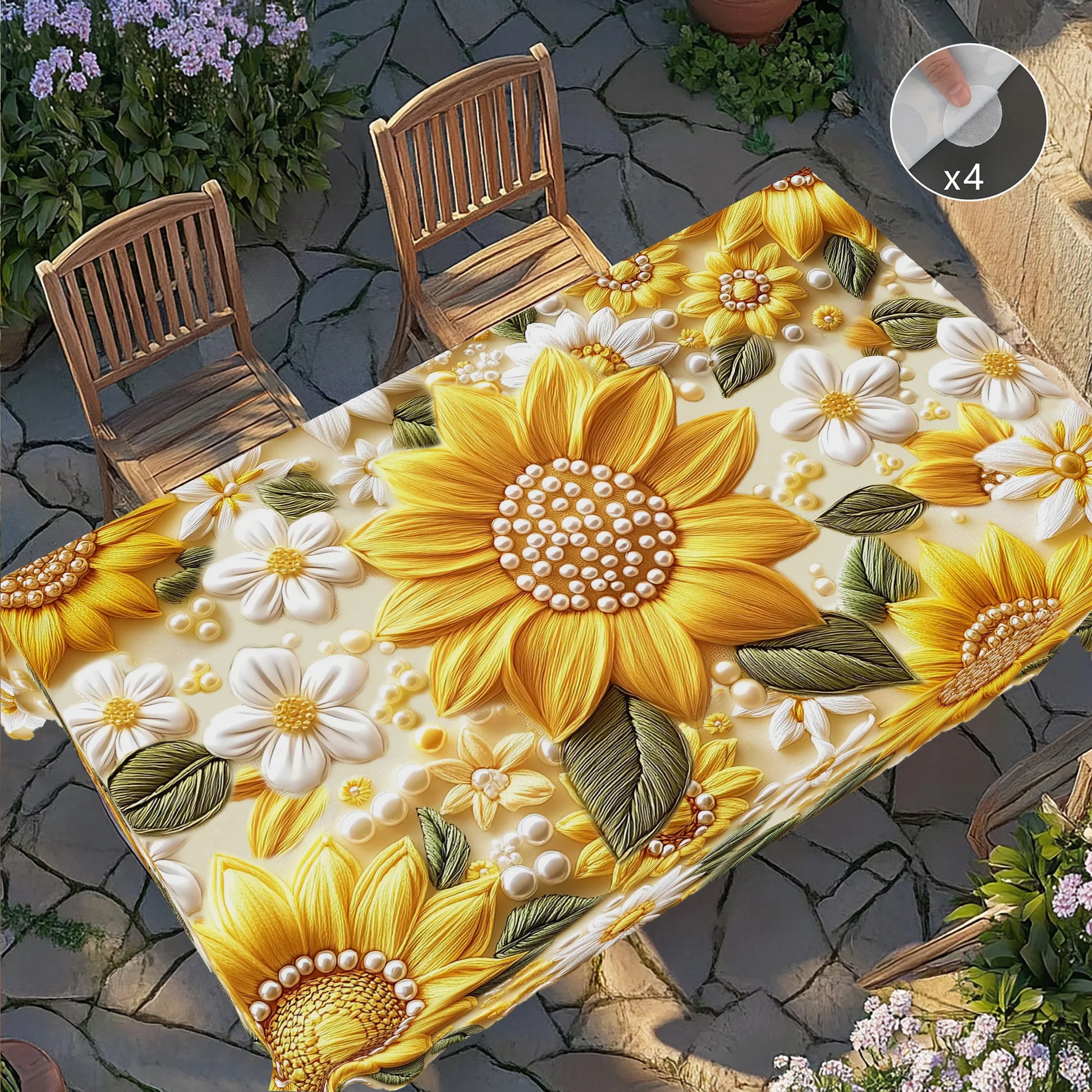 Nappe d'été Tournesol  rectangulaire