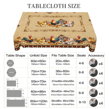 Nappe Rétro Coq
