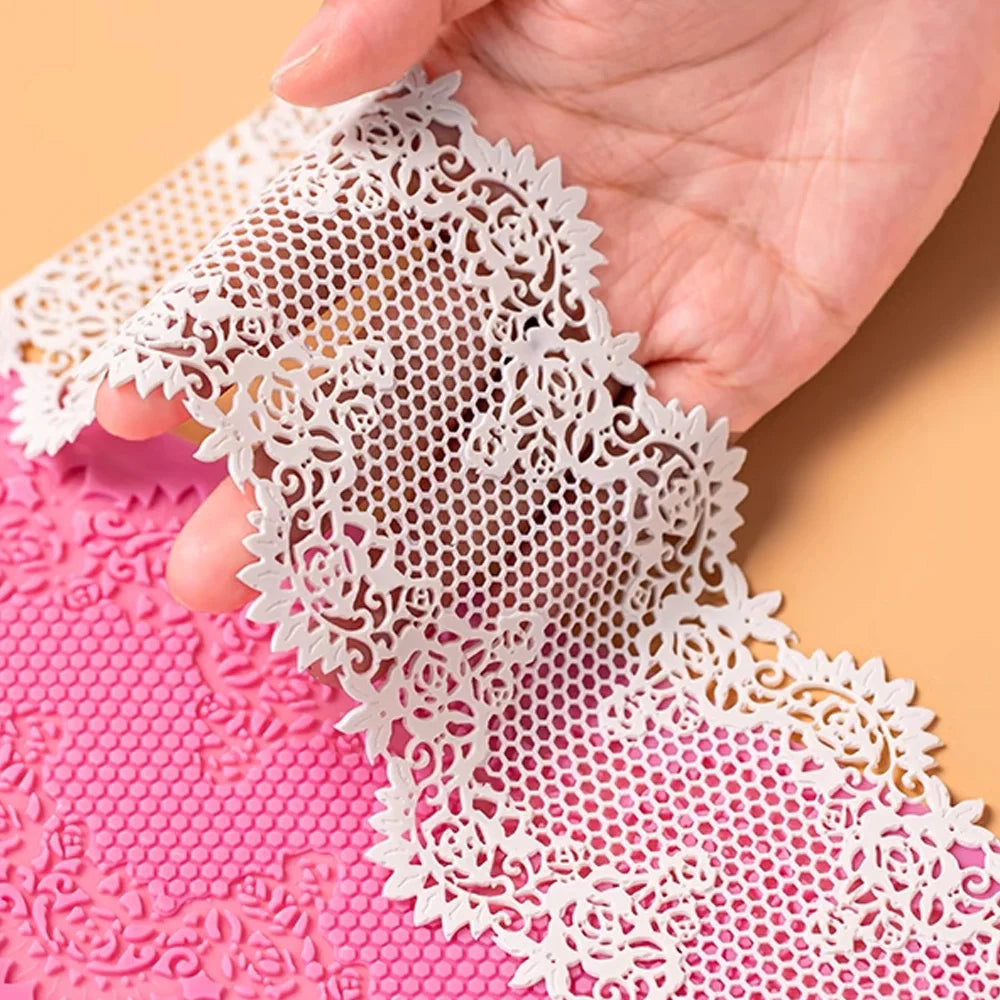 Déco tapis de dentelle