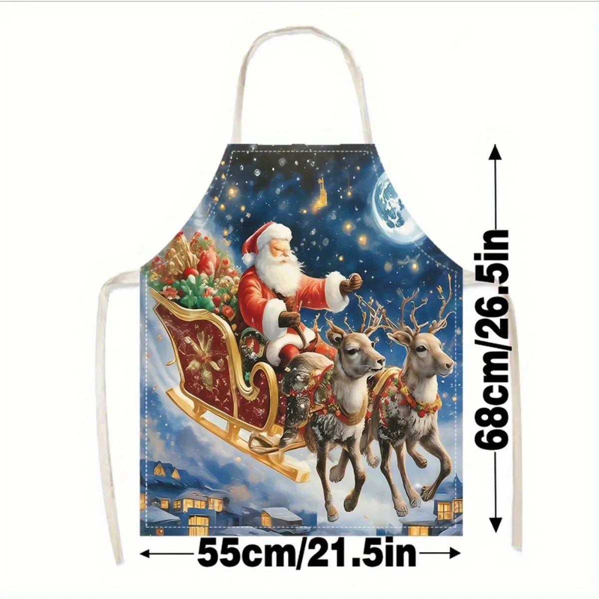 Tablier Traîneau du Père Noël | Festif
