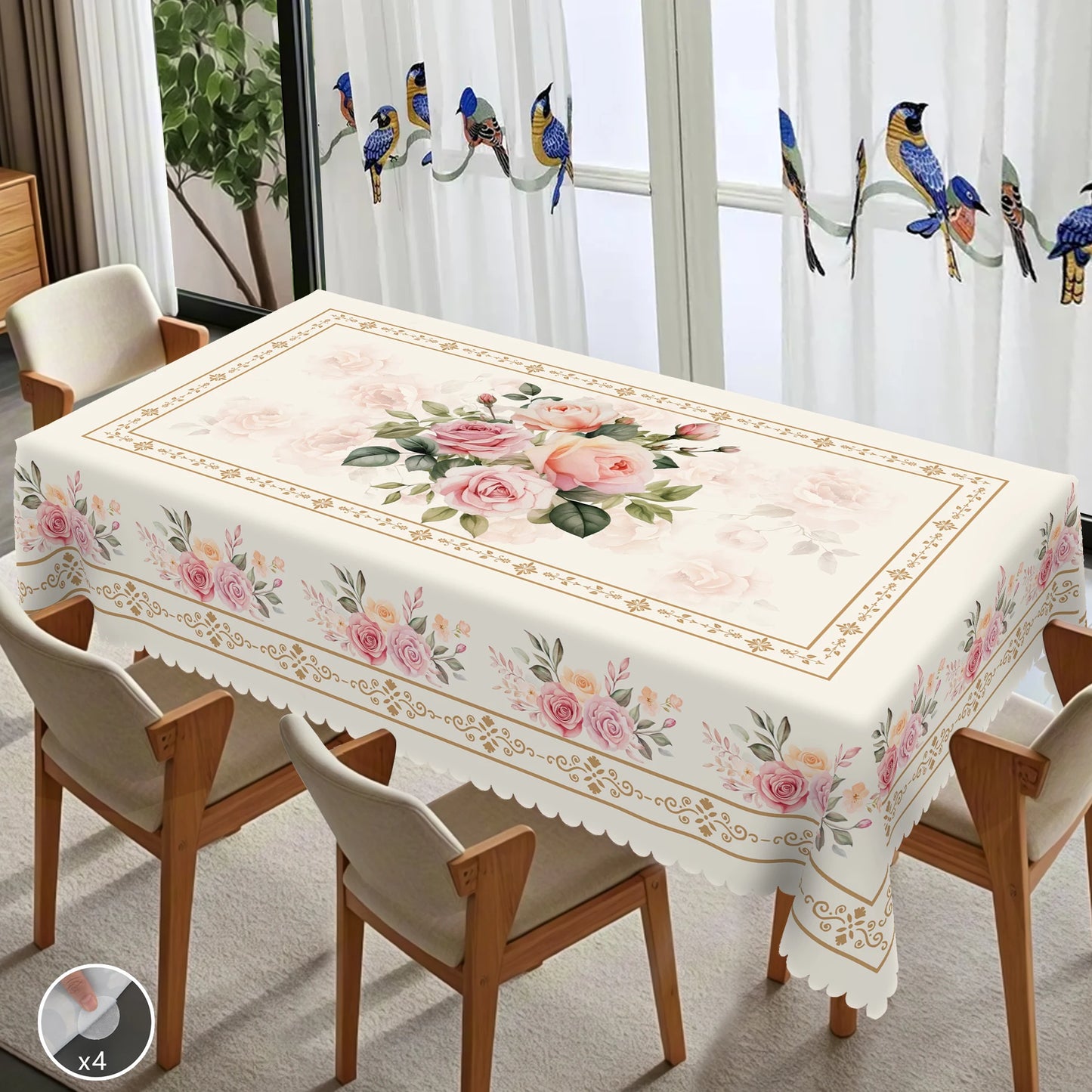La Nappe classique ronde du printemps