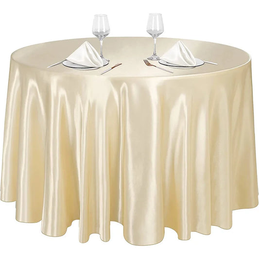 Nappe en satin ronde