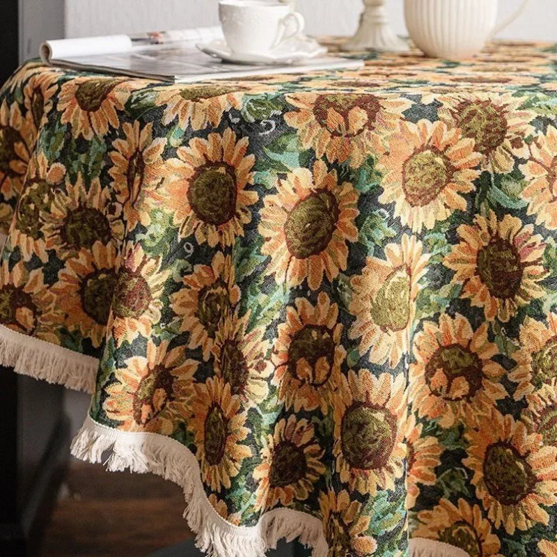 Nappe ronde tournesol