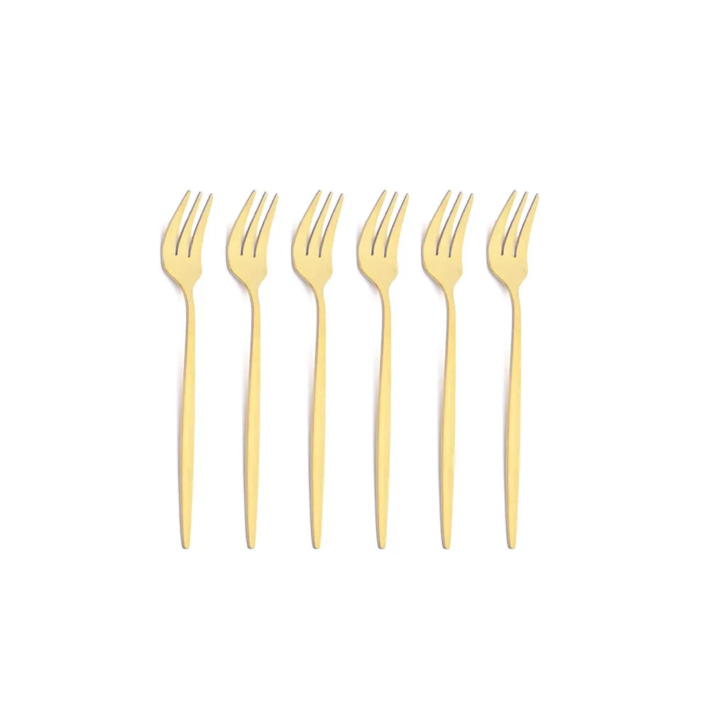6 Fourchettes à gâteau