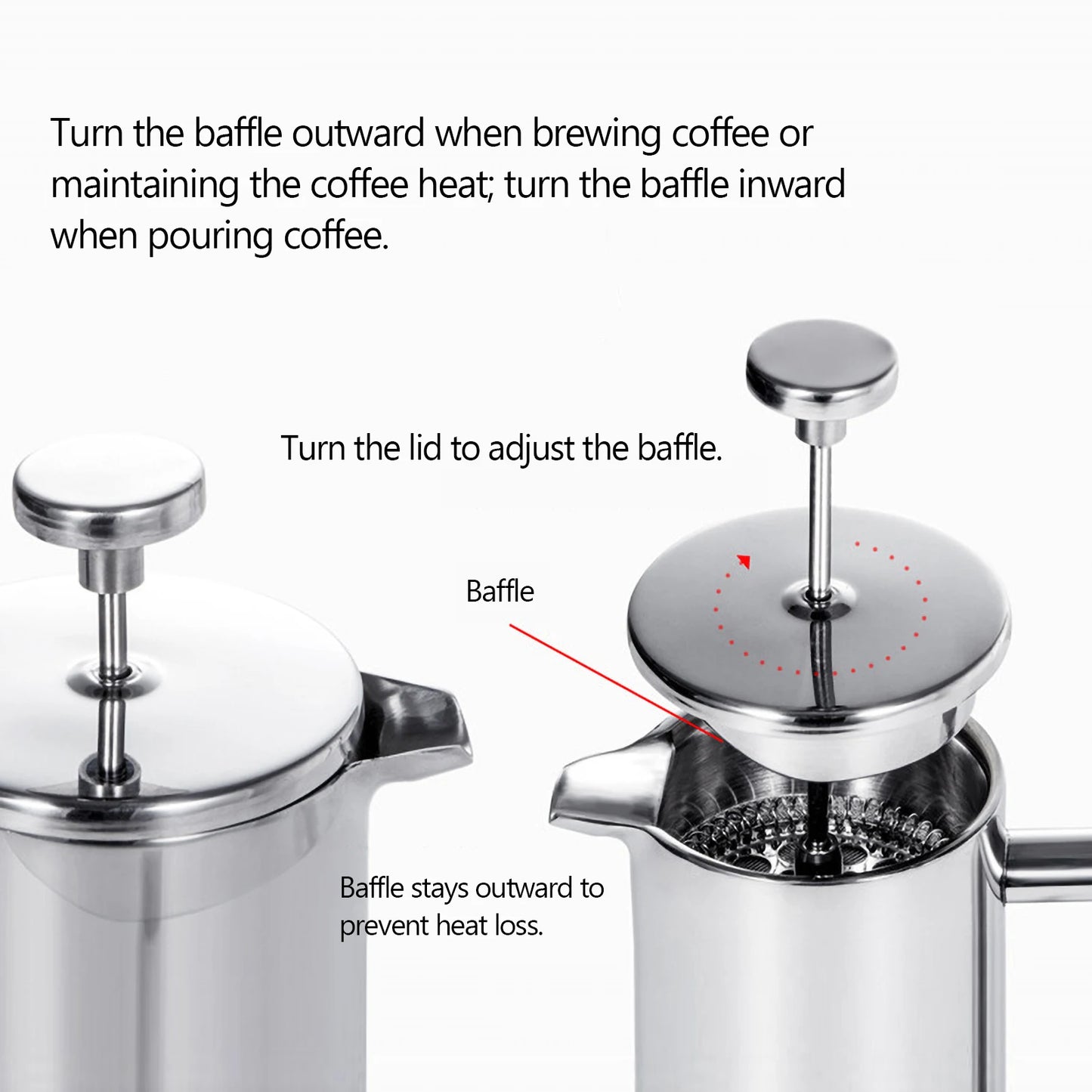 Cafetière à piston française