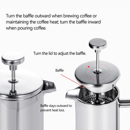 Cafetière à piston française