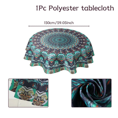 Nappe ronde florale bohême
