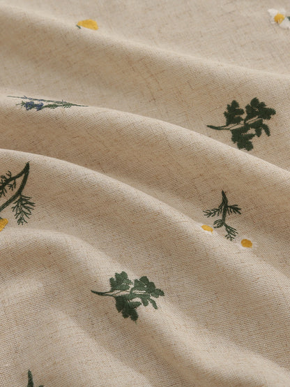 Nappe carrée brodée